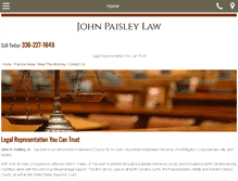 Tablet Screenshot of johnpaisleylaw.com